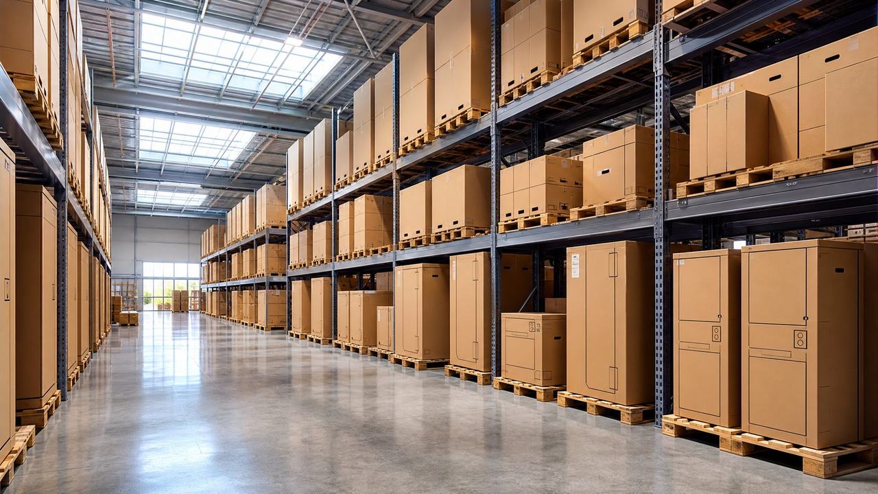 CARE Logistics carrier warehouse with staged appliances
